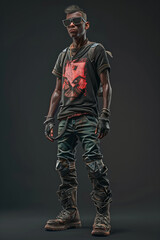 Fototapeta premium Stylish Urban Fashion Trendsetter with Attitude - Cool Youth Banner