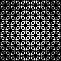 Fototapeta premium Black and white seamless abstract pattern. Background and backdrop. Grayscale ornamental design.