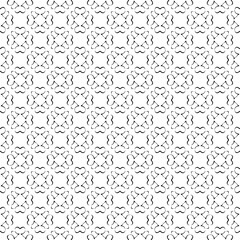 Black and white seamless abstract pattern. Background and backdrop. Grayscale ornamental design.