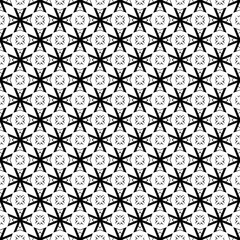 Black and white seamless abstract pattern. Background and backdrop. Grayscale ornamental design.