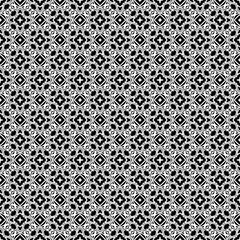 Black and white seamless abstract pattern. Background and backdrop. Grayscale ornamental design.
