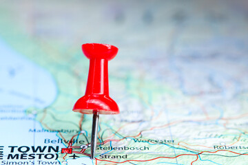 Strand, South Africa pin on map