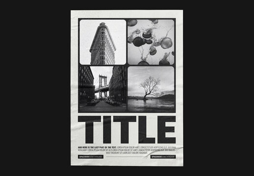 Four Photos Poster Template