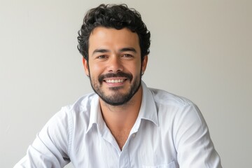 Professional Brazilian Man in Corporate Setting