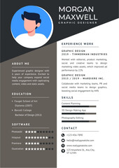 Vector Professional Resume Template