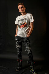 Rebellious Youth Fashion Style in Edgy Outfit Banner