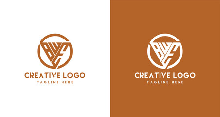 BWE Logo design in triangle shape