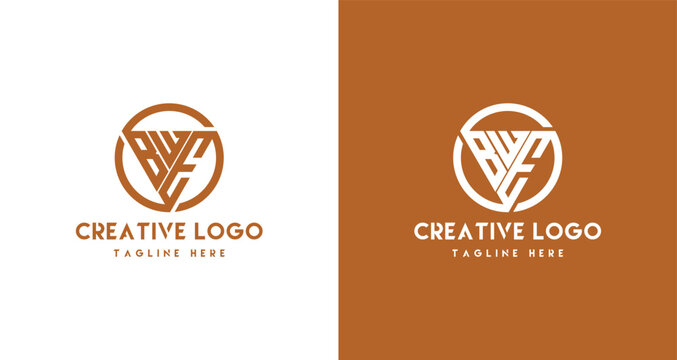 BWE Logo design in triangle shape
