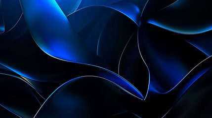 Modern black blue abstract background. Minimal. Color gradient. Dark.