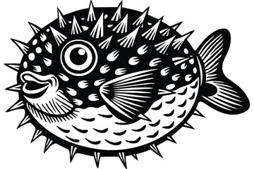 fugu pufferfish vector