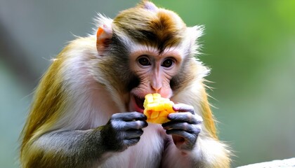 A-Monkey-Munching-On-A-Snack-