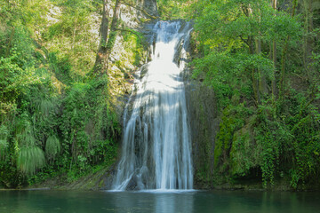 Gorg de la Malatosca, impressive waterfall in San Joan de les Abadesses.