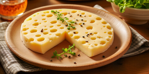 Artisan Emmental Cheese Display