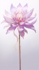 Delicate, light purple flower, elegant and serene.
