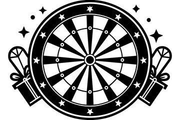 darts on white select-the-target-market vector illustration
