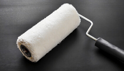 Obraz premium paint roller on a wall