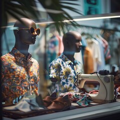 mannequin in shop in Africa