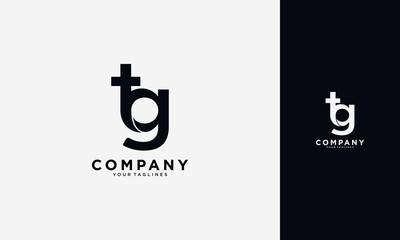 TG initial logo concept monogram,logo template design