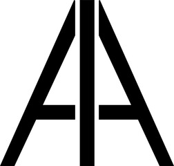 Monogrammed Letters AA (Modern Series) - obrazy, fototapety, plakaty