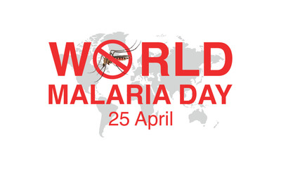 World Malaria Day, concept, 25 April.
