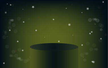Gradient background pedestal podium