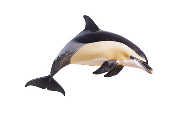 hourglass dolphin on isolated transparent background