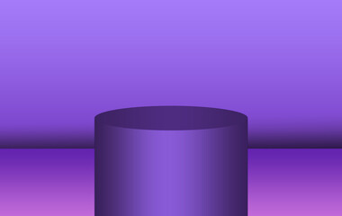 Gradient background pedestal podium
