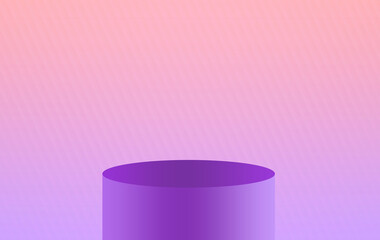 Gradient background pedestal podium