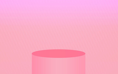 Gradient background pedestal podium