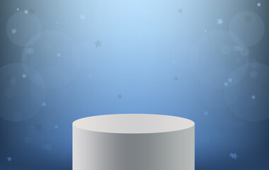 Gradient background pedestal podium
