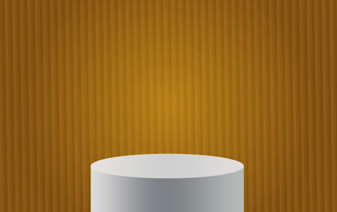 Gradient background pedestal podium