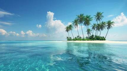 Poster Tropical island in the sea © Fatima Faisal