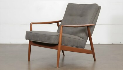 A-Mid-Century-Modern-Lounge-Chair-With-Tapered-Leg- 2
