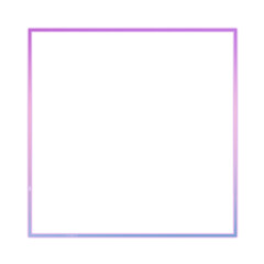 Neon square frame