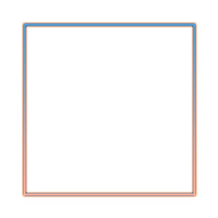 Neon square frame