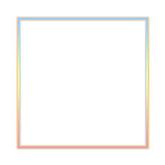 Neon square frame