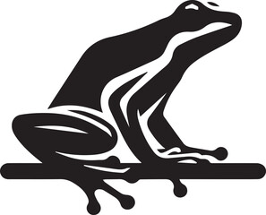 VECTORIZED POISON FROG ILLUSTRATION FOR DIGITAL CONTENT GENERATION, VECTORIZED POISON FROG SILHOUETTE FOR STICKERS, PRINTS, WEB PAGES, ICONS, ILLUSTRATIONS AND IMAGE EDITING