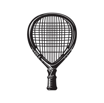 Squash Racket Illustration