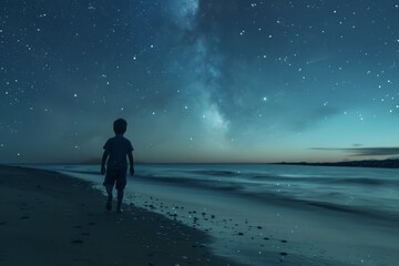 Sand and Stars: Boy's Nocturnal Ramble