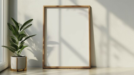 Frame up, interior wall background, modern home interior, 3D render
