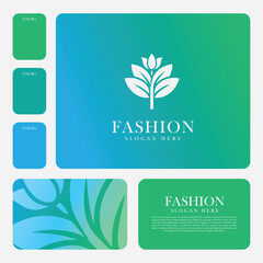 Fashion logo design, with a minimalist and elegant flat style, suitable for business brand logos in the fashion sector
