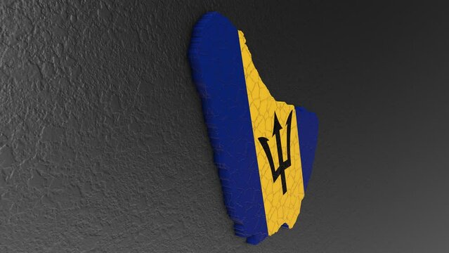 Barbados map 3d. 3d map of Barbados.
