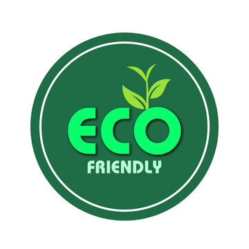 Eco Friendly icon badge, tag, label design