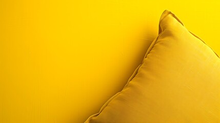 Use Pillow to craft an image with a yellow backdrop, emphasizing selective focus, and leave room for text attractive look