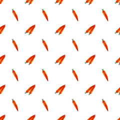 Vegetable pattern seamless carrot 