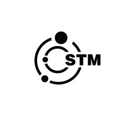 STM letter logo design on white background. STM logo. STM creative initials letter Monogram logo icon concept. STM letter design