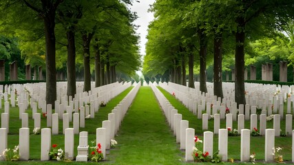 Groesbeek Canadian War Cemetery is a WWII military cemetery in the Netherland. Concept History, Military, WWII, Cemetery, Netherlands