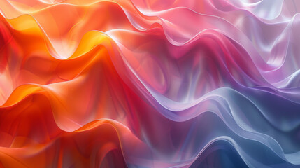 Obraz premium Beautiful Abstract 3D Background with Smooth Silky Shapes.