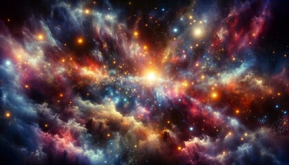 Planets and galaxy, science fiction wallpaper. Beauty in the universe.