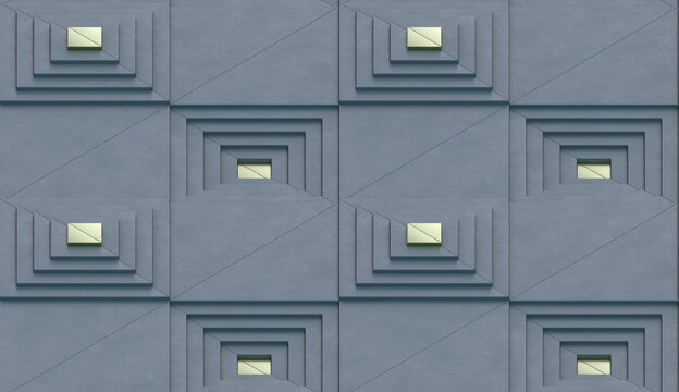 Wallpaper of square stairs.